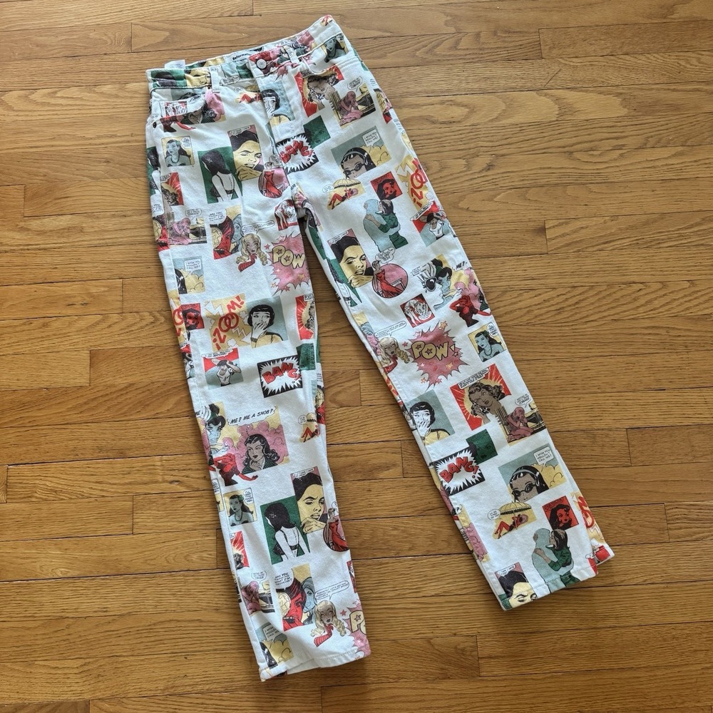 REFORMATION Comic High-Rise Straight Leg Jean ~ Button Fly ~ 25 Small